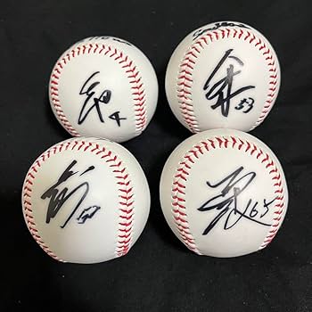 Amazon.co.jp: 東京ヤクルトスワローズ 4選手 直筆サインボール